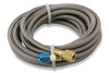 NOS 15295NOS -4 PTFE Lined Braided Stainless Steel Nitrous Supply Hose, 14 foot length, -4 AN blue straight ends, sold individually