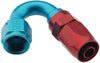 Fragola 231504 -4 Pro-Flow Race Hose End, -4 AN Hose to Female -4 AN, Series 2000, 150 degree, aluminum, reusable, red/blue anodized, sold individually