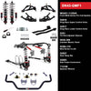 QA1 DK43-GMF1 Drag Racing Level 3 Suspension Kit, GM F-Body 1967-1969, Front MOD Series Adjustable Coilovers, MOD Series 4-Link, rear sway bar