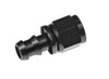 Redhorse Performance 2000-06-2 Black Push Lock Hose End Fitting, -6 AN Hose Barb to -6 AN Female, straight, aluminum, sold individually