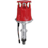 MSD 8563 Pro-Billet Distributor, for Pontiac V8 engines, must be used with an MSD 6, 7 or 8-series ignition, Red Distributor Cap