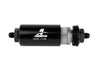 Aeromotive 12349 6an Inline Fuel Filter 100 Micron 2in OD Black