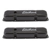 Edelbrock 4493 Signature Series Valve Covers, for  361-383-400-413-426-440 Big Block Chrysler engines from 1958-1979, Textured Black Finish