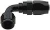 Fragola 229006-BL -6 Black Pro-Flow Race Hose End, -6 AN Hose to Female -6 AN, Series 2000, 90-degree, aluminum, reusable, black anodized, sold individually
