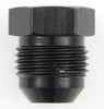 Fragola 480612-BL Black AN Flare Plug, -12 AN, aluminum, hex head, black anodized, plug off any unused -12 AN hole, sold individually