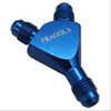 Fragola 900610 Blue Y Fitting, -10 AN Male to -10 AN Male to -10 AN Male, flare to flare, aluminum, blue anodized, sold individually