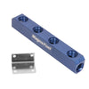 MagnaFuel MP-7600-04 Blue Fuel Log, -10 AN, Four Port O-Ring Inlet and Outlets, aluminum, Blue anodized, sold individually