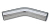 Vibrant Performance 2945 Polished Aluminum Tubing, Angled, 45 Degree, 4.500 inch outside diameter, 6.750 inch radius, 4.000 inch length, sold individually