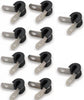 Earl’s 171003ERL Cushioned Hose Clamps, for a single 0.1875 inch outside diameter hose or tube, aluminum, sold as a set of 10