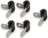 Earl’s 171008ERL Cushioned Hose Clamps, for a single 0.500 inch outside diameter hose or tube, aluminum, sold as a set of 5