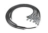 MSD 31193 Universal Super Conductor 8.5MM Spark Plug Wire Set, for use with late model HEI “spark plug top” distributor caps, Black Wires with Gray Boots