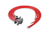 MSD 31229 Universal Super Conductor 8.5MM Spark Plug Wire Set, for use with late model HEI “spark plug top” distributor caps, Red Wires with Gray Boots