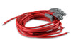 MSD 31239 Universal Super Conductor 8.5MM Spark Plug Wire Set, for use with late model HEI “spark plug top” distributor caps, Red Wires with Gray Boots