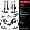 QA1 DK43-FMM3 Drag Racing Level 3 Suspension Kit, Ford Mustang 1990-1993, Front Double Adjustable & Rear MOD Coilovers, tubular K-member, rear sway bar