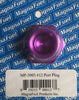 MagnaFuel MP-3003 Purple Port Plug, -12 AN, aluminum, hex head, includes O-Ring, plug off any unused -12 AN hole, sold individually