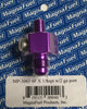 MagnaFuel MP-3065 Purple Gauge Port Adapter, -6 AN Male to 1/8 in. NPT Male, two 1/8” NPT Ports, aluminum, sold individually