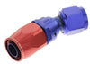 Redhorse Performance 1030-08-1 -8 Swivel Seal Hose End, -8 AN Hose to Female -8 AN, 30 degree, aluminum, reusable, red/blue anodized, sold individually