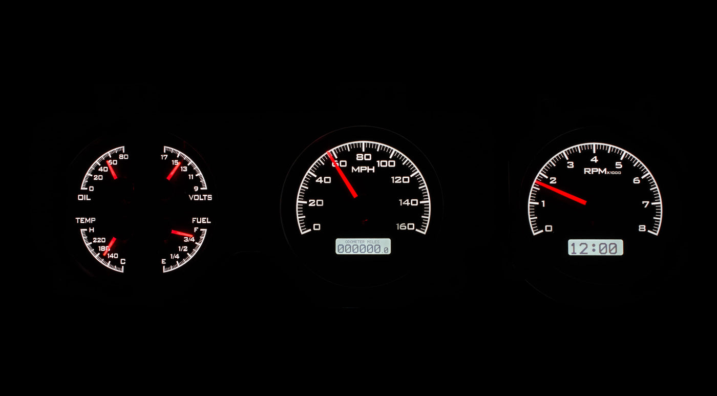 Dakota Digital VHX-70P-GTO-K-W VHX Gauge Kit, 1970-1972 Pontiac