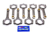 SCAT 2-ICR6135-7/16 BBC Pro Stock I-Beam Connecting Rods, Forged 4340 Steel, 6.135” length, 0.990” Pin, Bushed, 2.200” Rod Journal, set of 8