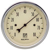 AutoMeter 1890 Antique Beige 3-3/8” In-Dash 8,000 RPM Tachometer, incandescent lighting, includes mounting hardware, sold individually