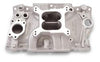 Edelbrock 2111 SBC Performer 90-Degree V6 Intake Manifold for 200-229-262 engines, Idle-5500 RPM, Dual-Plane, Square-Bore Carb