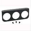 AutoMeter 2238 Triple Gauge Mounting Panel, features holes for three 2-1/16” gauges, black aluminum, universal, sold individually
