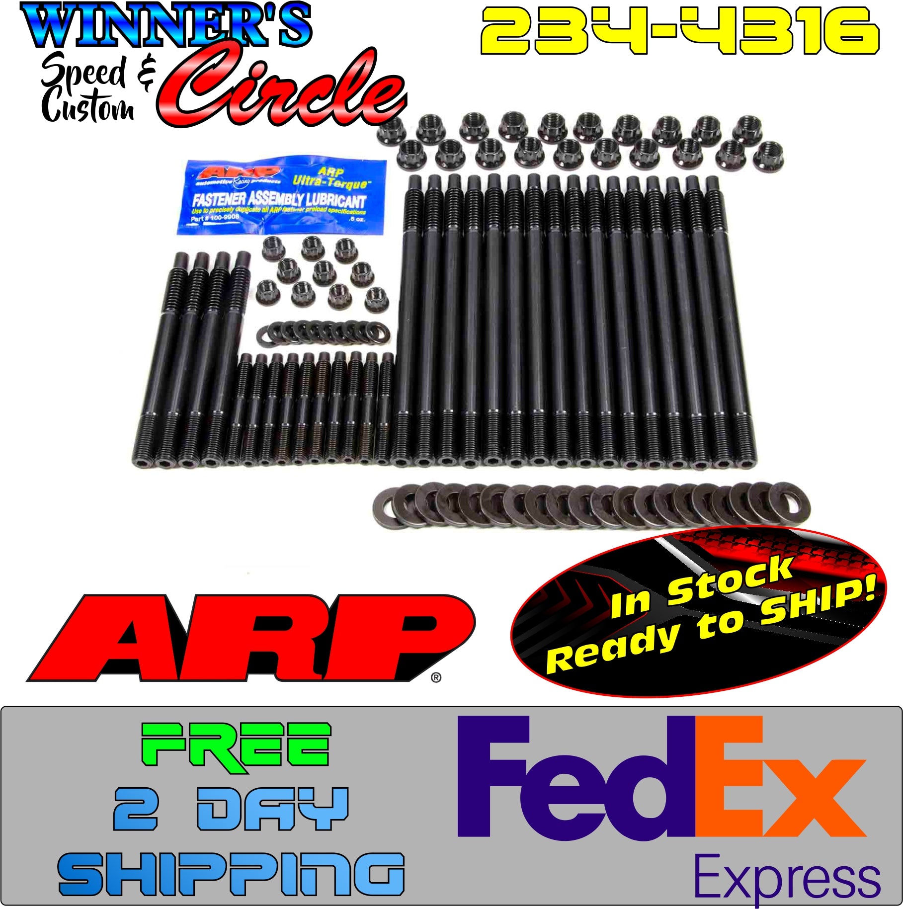 ARP 2344316 LS Head Stud Kit 12pt · Winners Circle