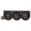 AutoMeter 2398 Auto Gage 2-5/8” Gauge Console, Mechanical, water temperature, oil pressure & voltmeter, black face & black console, incandescent lighting