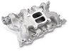 Edelbrock 2665 SBF Performer Intake Manifold for street 351C & Boss 351 Fords w/ stock 4V carb & heads, Idle-5500 RPM, dual plane, satin finish