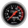 AutoMeter 3328 Sport-Comp 2-1/16" Nitrous Pressure gauge, range from 0-2000 PSI, black face, incandescent lighting, analog, mechanical, Sold Individually