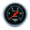 AutoMeter 3361 Sport-Comp 2-1/16” Fuel Pressure gauge, Digital Stepper Motor, ranges 0-15 PSI, black face, analog, sold individually