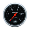 AutoMeter 3561 Sport-Comp 2-5/8” Fuel Pressure gauge, Digital Stepper Motor, ranges 0-15 PSI, black face, analog, sold individually