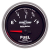 AutoMeter 3613 Sport-Comp II 2-1/16” Fuel Level gauge, Electrical, sender range 0 ohmsE/90 ohmsF, black face, LED lighting, analog, sold individually