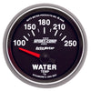 AutoMeter 3637 Sport-Comp II 2-1/16” Water Temperature gauge, Electrical, ranges 100-250° F, black face, LED lighting, analog, sold individually