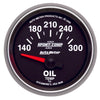 AutoMeter 3648 Sport-Comp II 2-1/16” Oil Temperature gauge, Electrical, ranges 140-300° F, black face, LED lighting, analog, sold individually