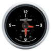 AutoMeter 3685 Sport-Comp II 12 Hour Clock, 2-1/16”, Electrical, quartz meter movement, LED lighting, black face, analog, sold individually