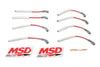 MSD 39849 Super Conductor 8.5MM Spark Plug Wire Set, fits 2001 GM Trucks with an 8.1L engine, Red Wires with Gray Boots, set of 8
