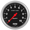 AutoMeter 3990 Sport-Comp 5” In-Dash 10,000 RPM Tachometer, incandescent lighting, includes mounting hardware, sold individually