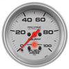 AutoMeter 4472 Ultra-Lite 2-5/8” Fuel Pressure gauge, Digital Stepper Motor, 0-100 PSI, silver face, analog, sold individually