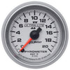 AutoMeter 4945 Ultra-Lite II 2-1/16” Pyrometer gauge, Electrical, Digital Stepper Motor, 0-2000° F, silver face, LED lighting, analog, sold individually