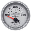 AutoMeter 4949 Ultra-Lite II 2-1/16” Transmission Temperature gauge, Electrical, ranges from 100-250°F, silver face, LED lighting, analog, sold individually