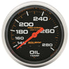 AutoMeter 5441 Pro Comp 2-5/8” Oil Temperature gauge, liquid filled, Mechanical, range from 140-280° F, black face, incandescent lighting, analog
