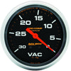 AutoMeter 5444 Pro Comp 2-5/8” Vacuum gauge, liquid filled, Mechanical, range from 0-30 in Hg, black face, incandescent lighting, analog