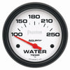 AutoMeter 5837 Phantom 2-5/8” Water Temperature gauge, Electrical, ranges from 100-250° F, white face, analog, sold individually
