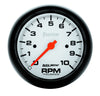 AutoMeter 5897 Phantom 3-3/8” In-Dash 10,000 RPM Tachometer, incandescent lighting, includes mounting hardware, sold individually