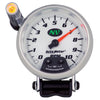 AutoMeter 7390 NV 3-3/4” Pedestal 10,000 RPM Tachometer, programmable shift light, green LED through-the-dial lighting, includes mounting bracket