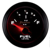 AutoMeter 7513 Phantom II 2-1/16” Fuel Level gauge, Electrical, sender range 0 ohmsE/90 ohmsF, white face, LED lighting, analog, sold individually
