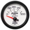 AutoMeter 7527 Phantom II 2-1/16” Oil Pressure gauge, Electrical, sender ranges 0-100 PSI, white face, LED lighting, analog, sold individually