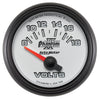 AutoMeter 7592 Phantom II 2-1/16” Voltmeter gauge, Electrical, ranges from 8-18 Volts, white face, LED lighting, analog, sold individually