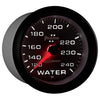 AutoMeter 7832 Phantom II 2-5/8” Water Temperature gauge, Mechanical, ranges 120-240° F, LED lighting, white face, analog, sold individually